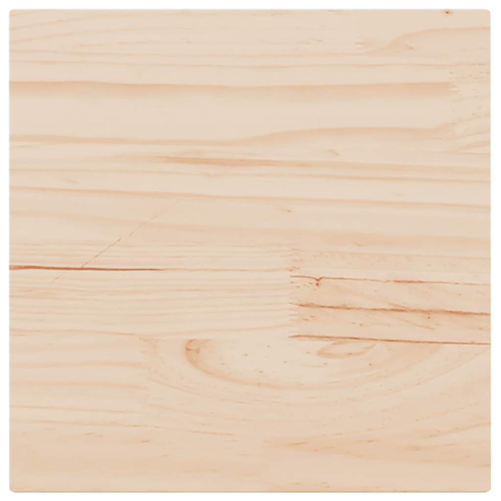 vidaXL Blat do stolika, 50x50x2,5 cm, kwadratowy, lite drewno sosnowe
