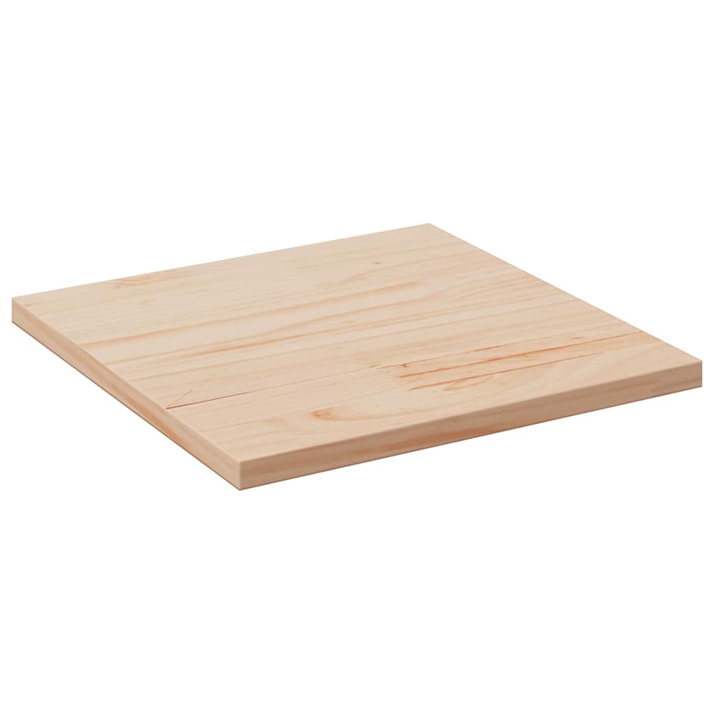 vidaXL Blat do stolika, 50x50x2,5 cm, kwadratowy, lite drewno sosnowe