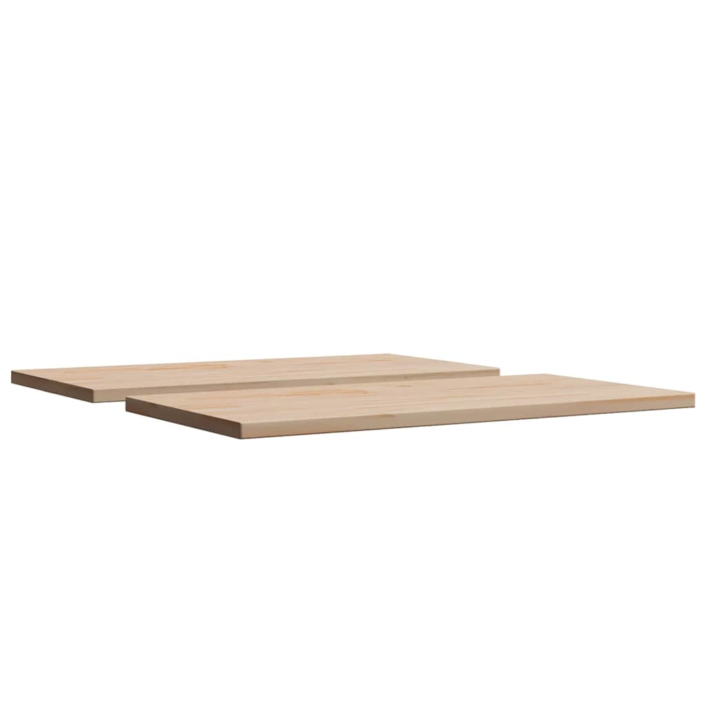 vidaXL Blaty do stolika, 2 szt., 80x40x2,5 cm, prostokątne, sosnowe