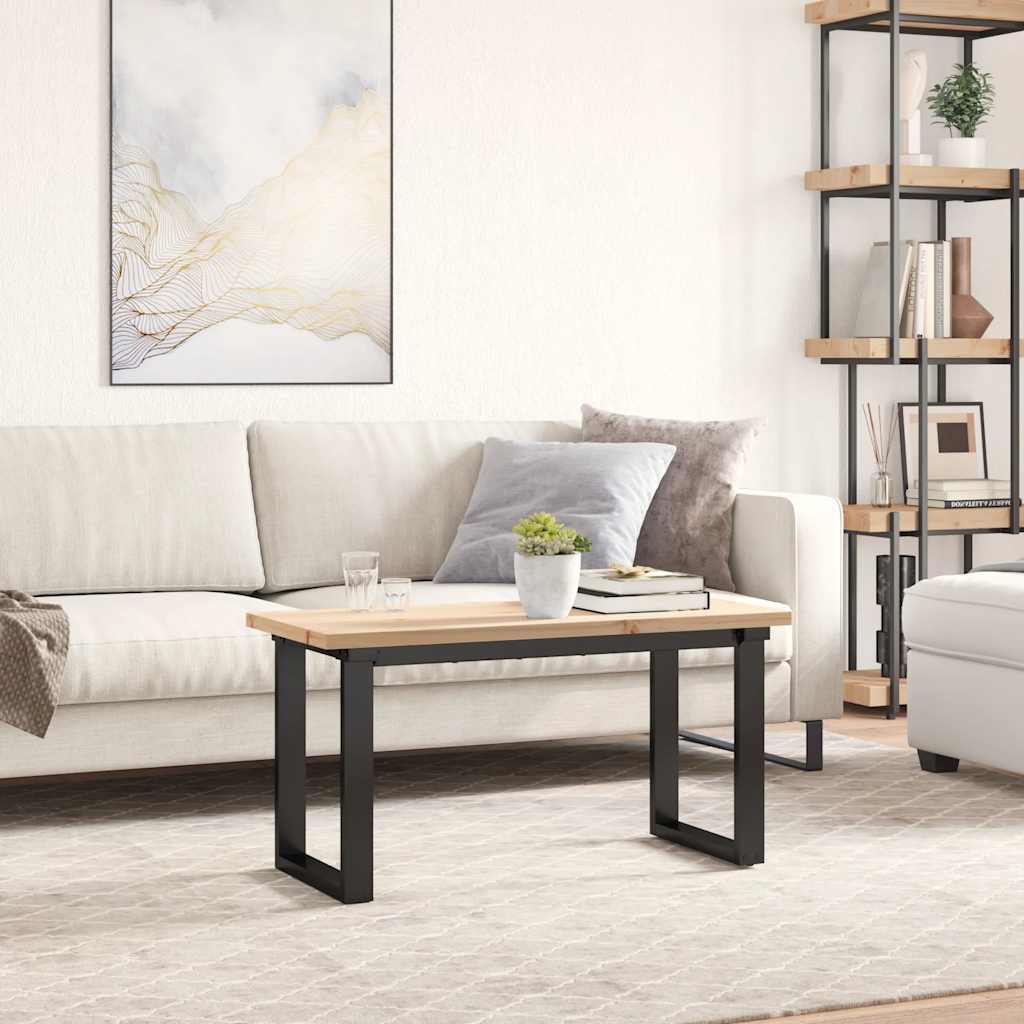 vidaXL Blat do stolika, 90x40x2,5 cm, prostokątny, lite drewno sosnowe
