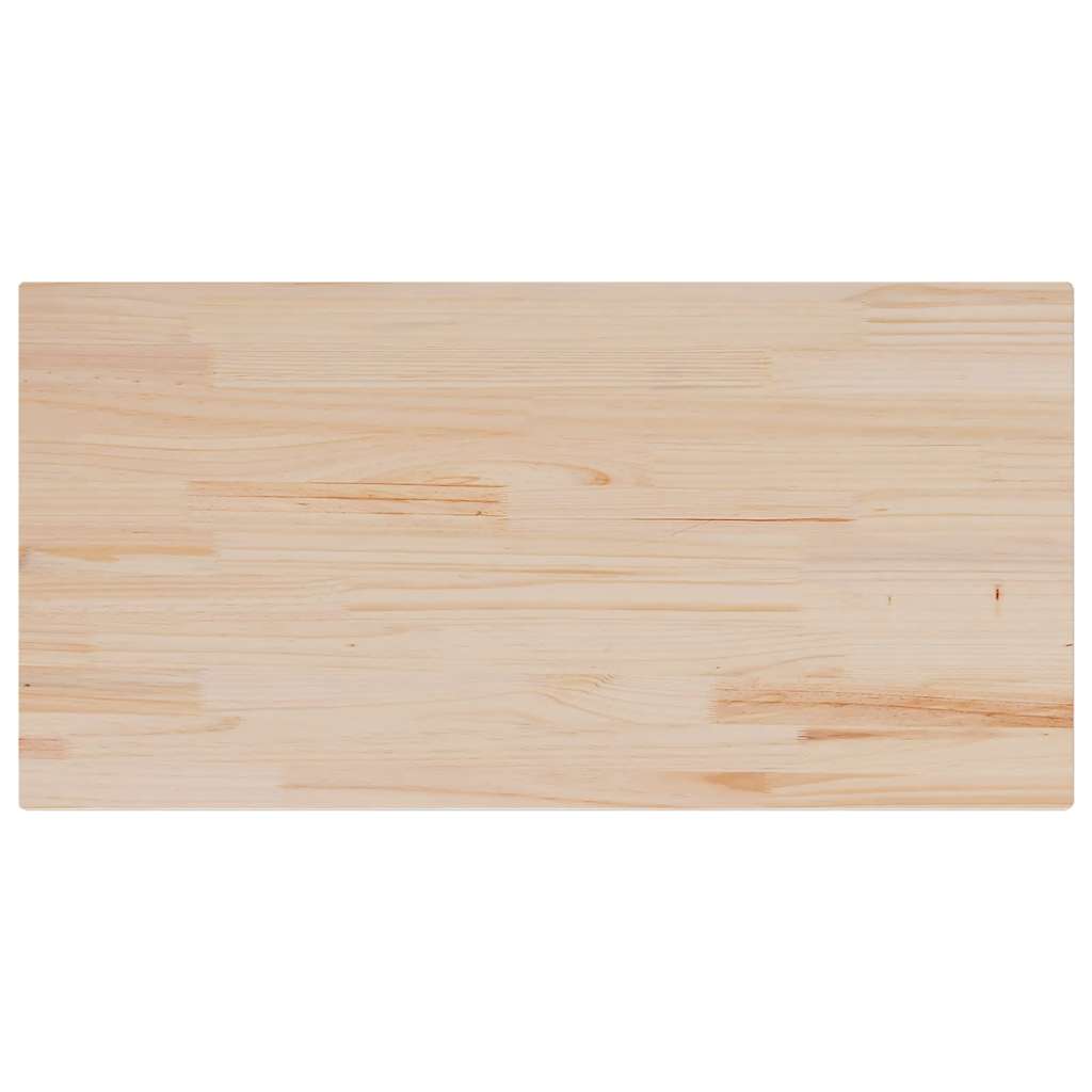 vidaXL Blat stolika, 100x50x2,5 cm, prostokątny, lite drewno sosnowe