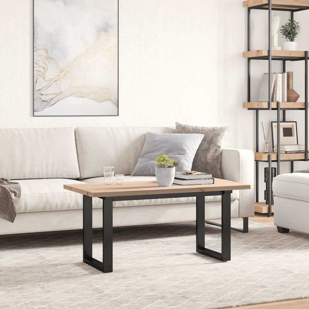 vidaXL Blat stolika, 100x50x2,5 cm, prostokątny, lite drewno sosnowe
