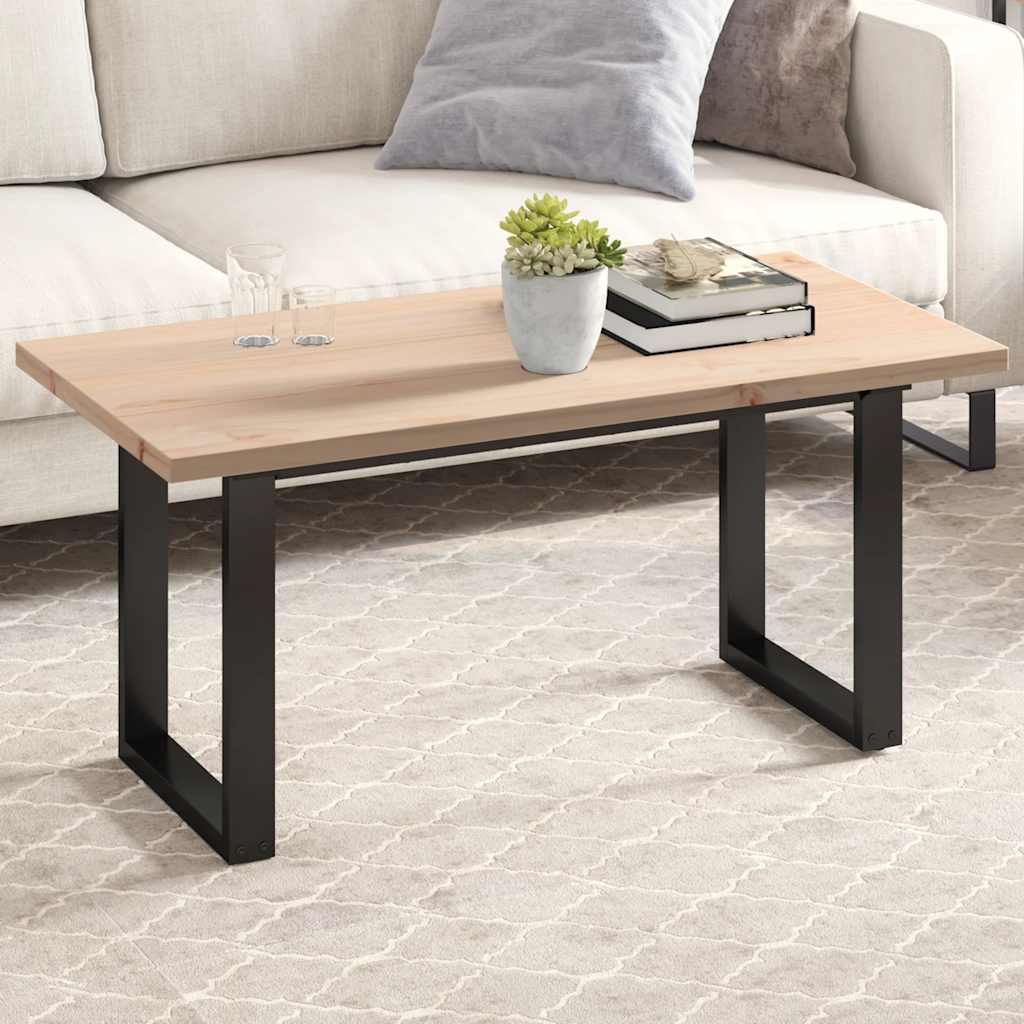 vidaXL Blat stolika, 100x50x2,5 cm, prostokątny, lite drewno sosnowe