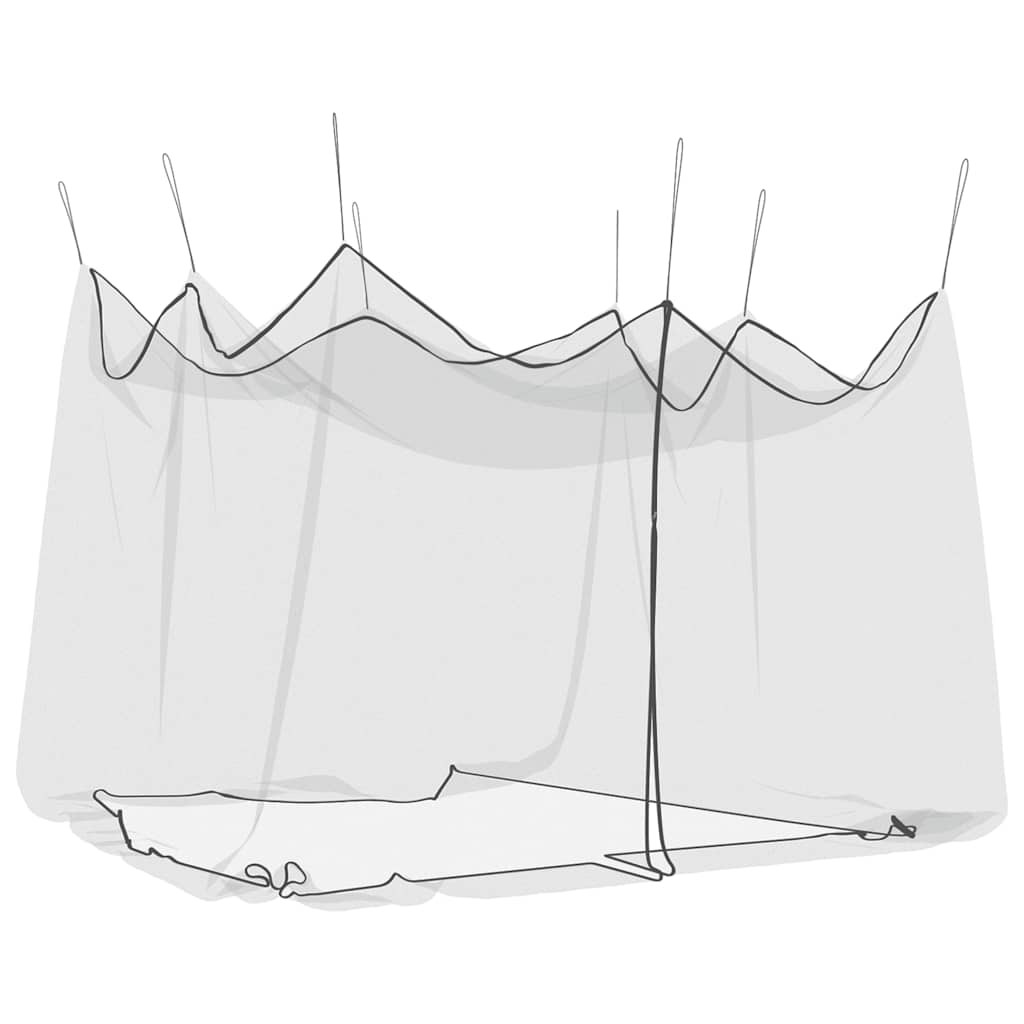 vidaXL Moskitiera do użytku zewnętrznego, 220 oczek, czarna, 300x300x250 cm