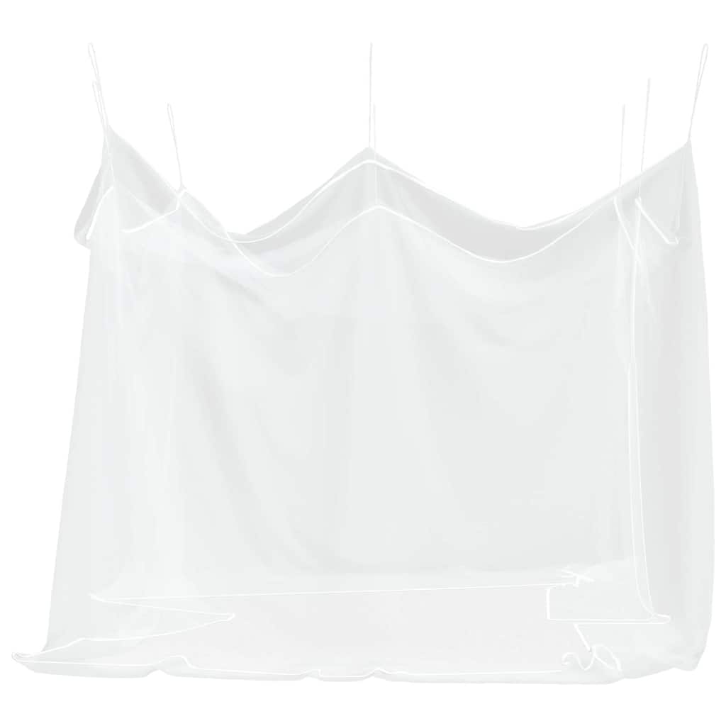 vidaXL Moskitiera do użytku na zewnątrz, 220 oczek, biała, 300x300x250 cm
