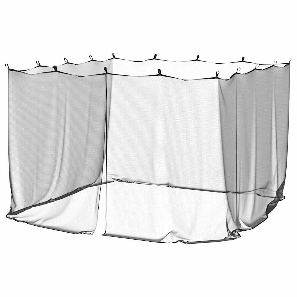 vidaXL Moskitiera do użytku zewnętrznego, 220 oczek, czarna, 300x300x200 cm