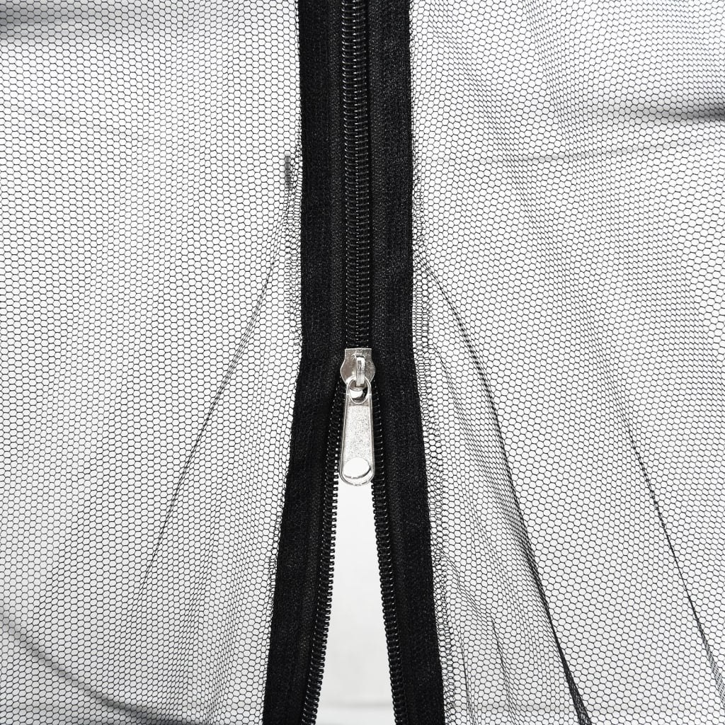 vidaXL Moskitiera pod parasol, czarna, Φ300x230 cm