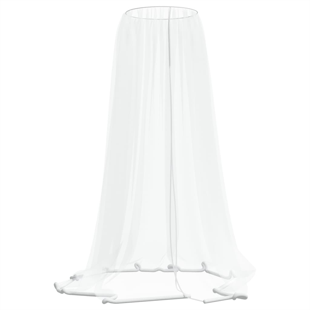 vidaXL Moskitiera pod parasol, biała, Φ300x230 cm