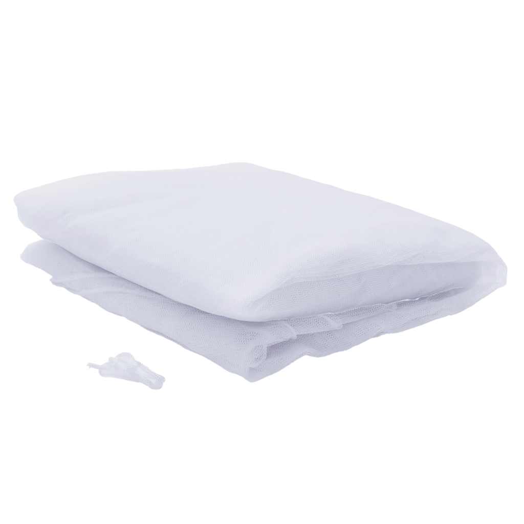 vidaXL Moskitiera nad łóżko, biała, 56x56x220 cm