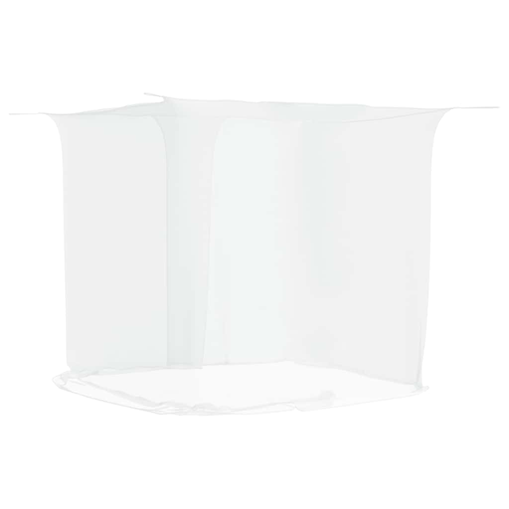 vidaXL Moskitiera wisząca, biała, 220x120x150 cm