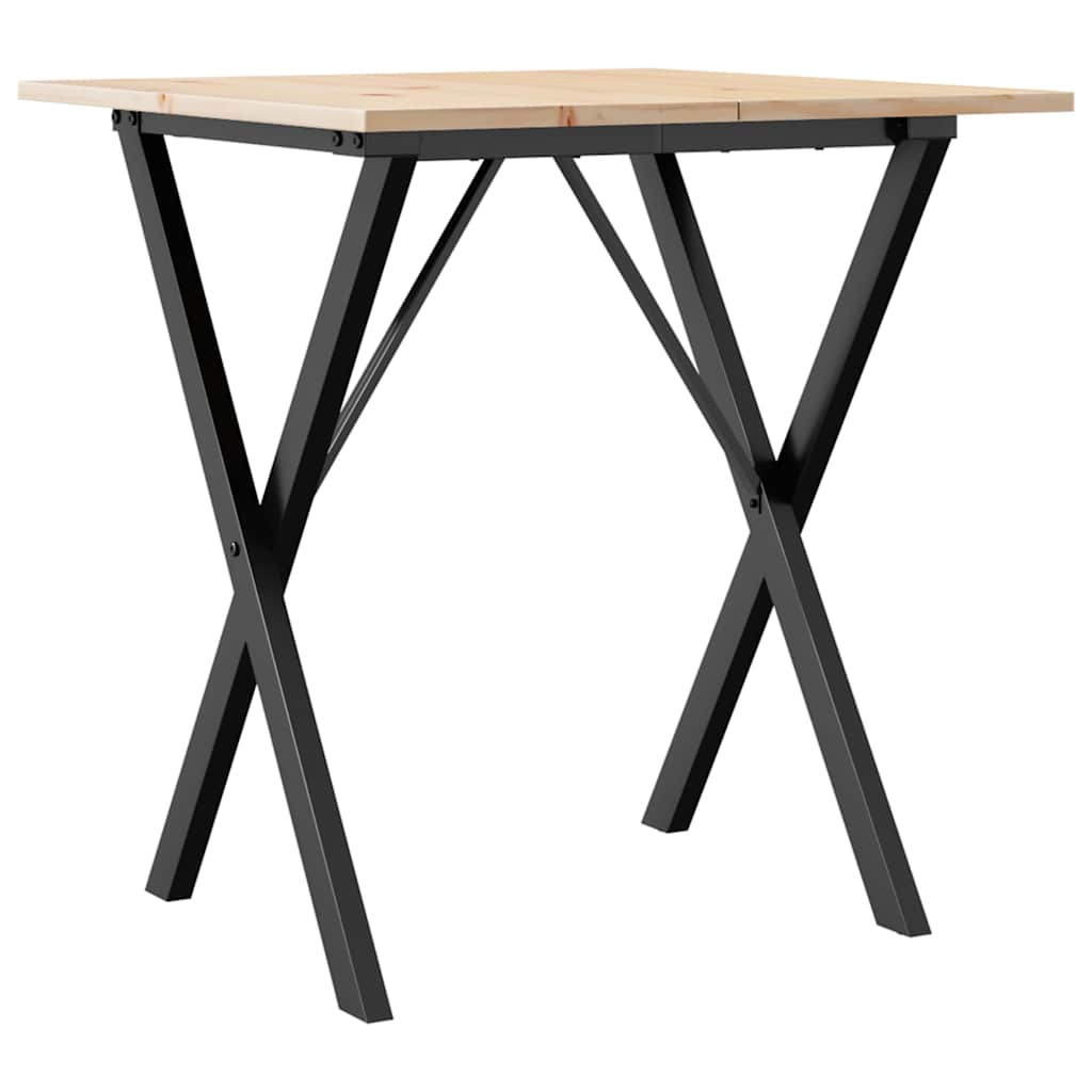 vidaXL Stół jadalniany z nogami w kształcie litery X, 70x70x75 cm