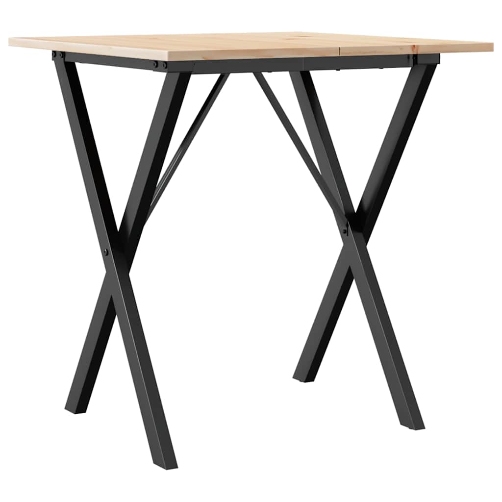vidaXL Stół jadalniany z nogami w kształcie litery X, 70x70x75 cm