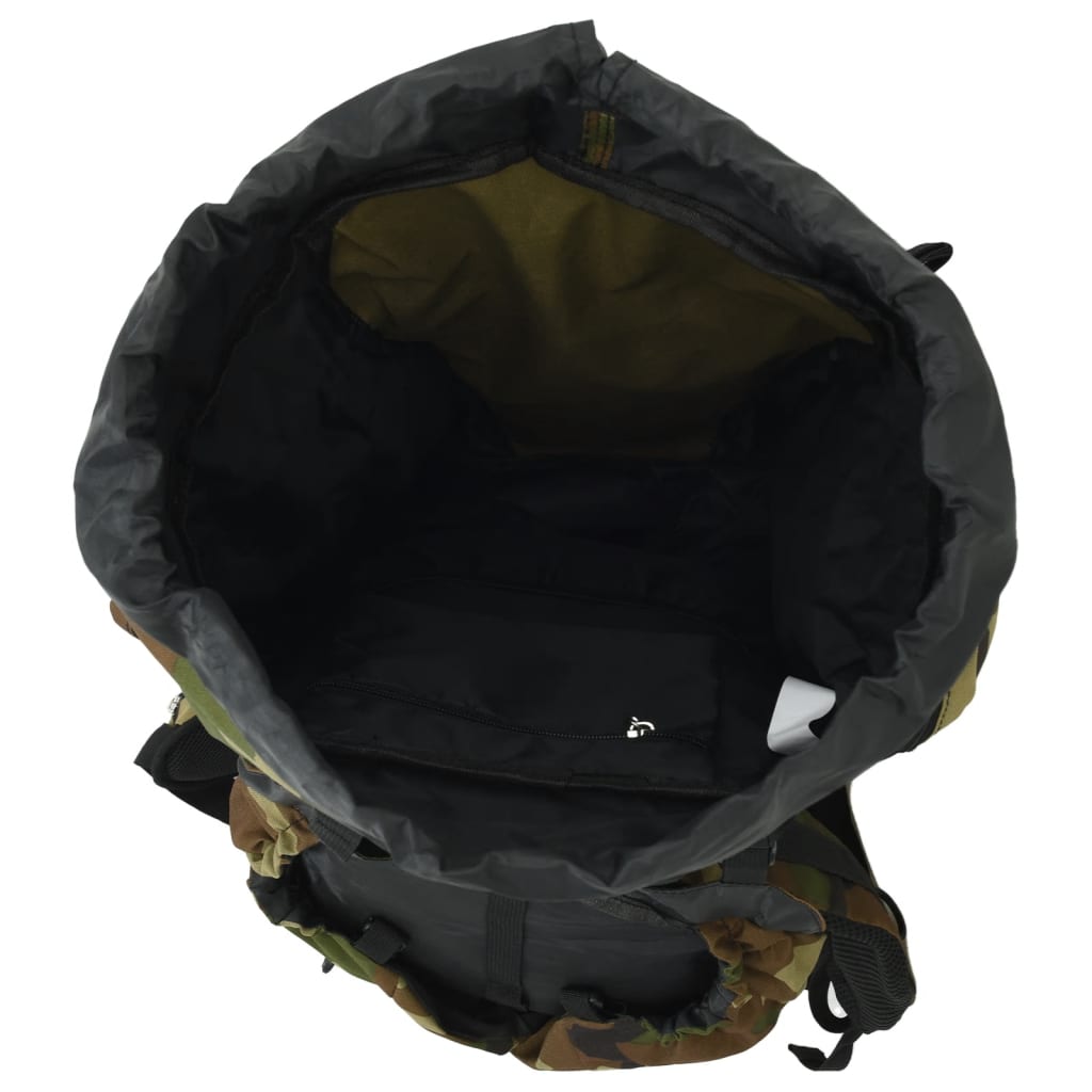 vidaXL Plecak turystyczny, zielone moro, 60 L, tkanina Oxford