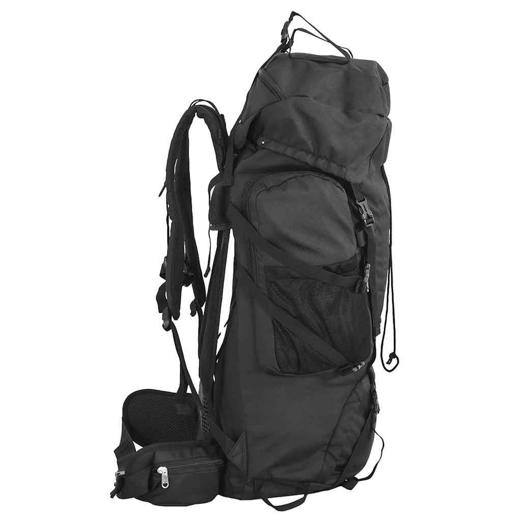 vidaXL Plecak turystyczny, czarny, 80 L, tkanina Oxford