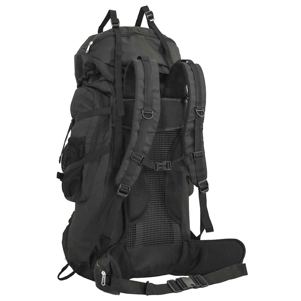 vidaXL Plecak turystyczny, czarny, 80 L, tkanina Oxford