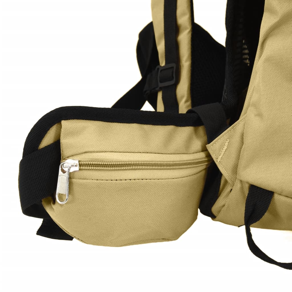 vidaXL Plecak turystyczny, khaki, 100 L, tkanina Oxford