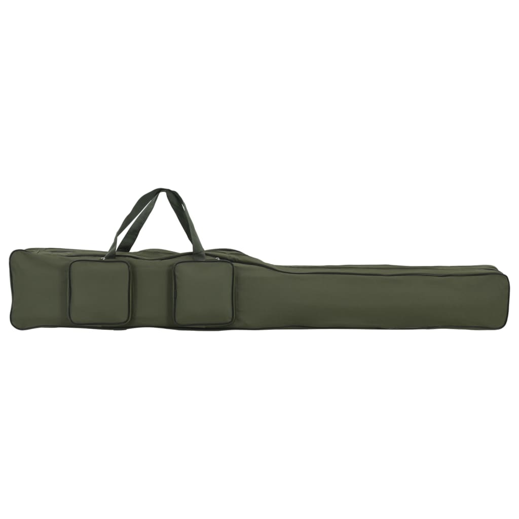 vidaXL Torba na wędkę, ciemnozielona, 150 cm, tkanina Oxford