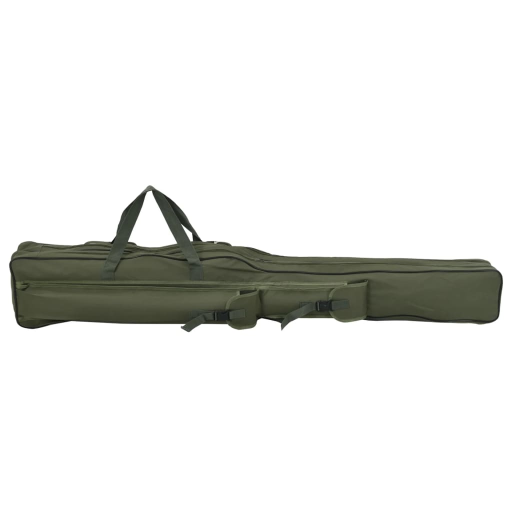 vidaXL Torba na wędkę, ciemnozielona, 150 cm, tkanina Oxford