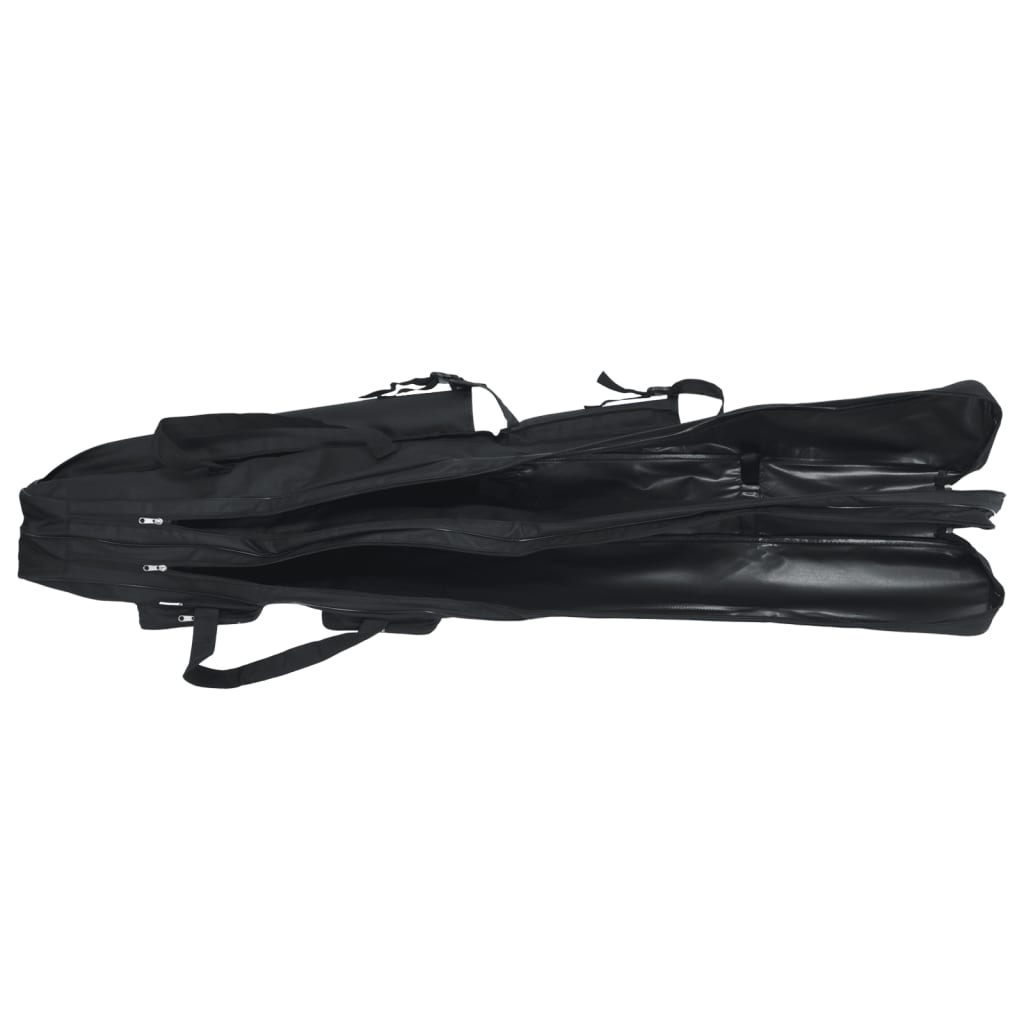 vidaXL Torba na wędkę, czarna, 150 cm, tkanina Oxford