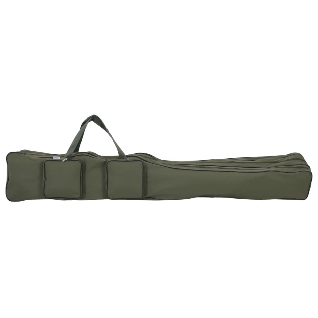 vidaXL Torba na wędkę, ciemnozielona, 150 cm, tkanina Oxford