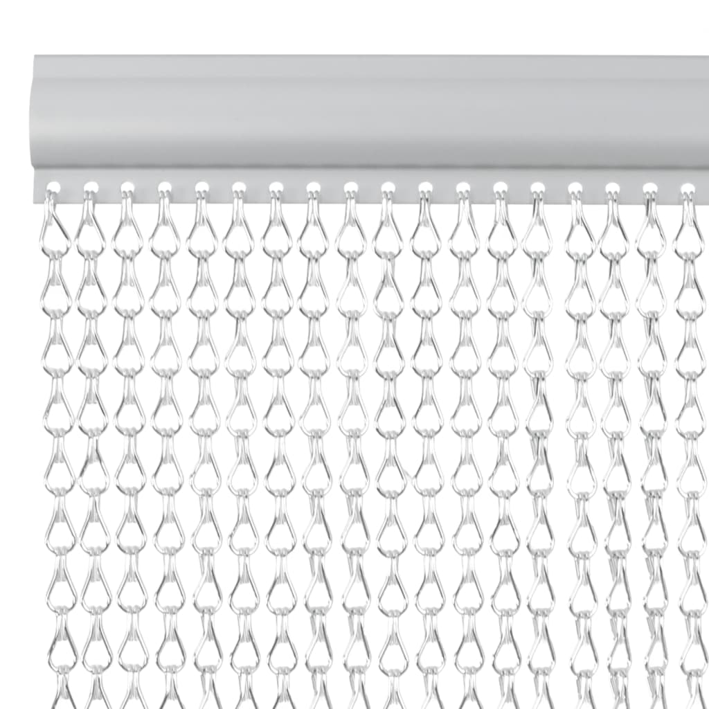 vidaXL Moskitiera łańcuchowa do drzwi, 56x186 cm, aluminium