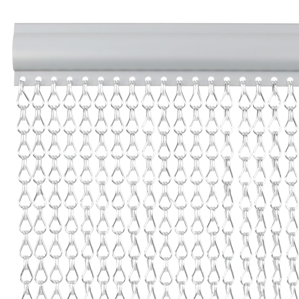 vidaXL Moskitiera łańcuchowa do drzwi, 80x201 cm, aluminium