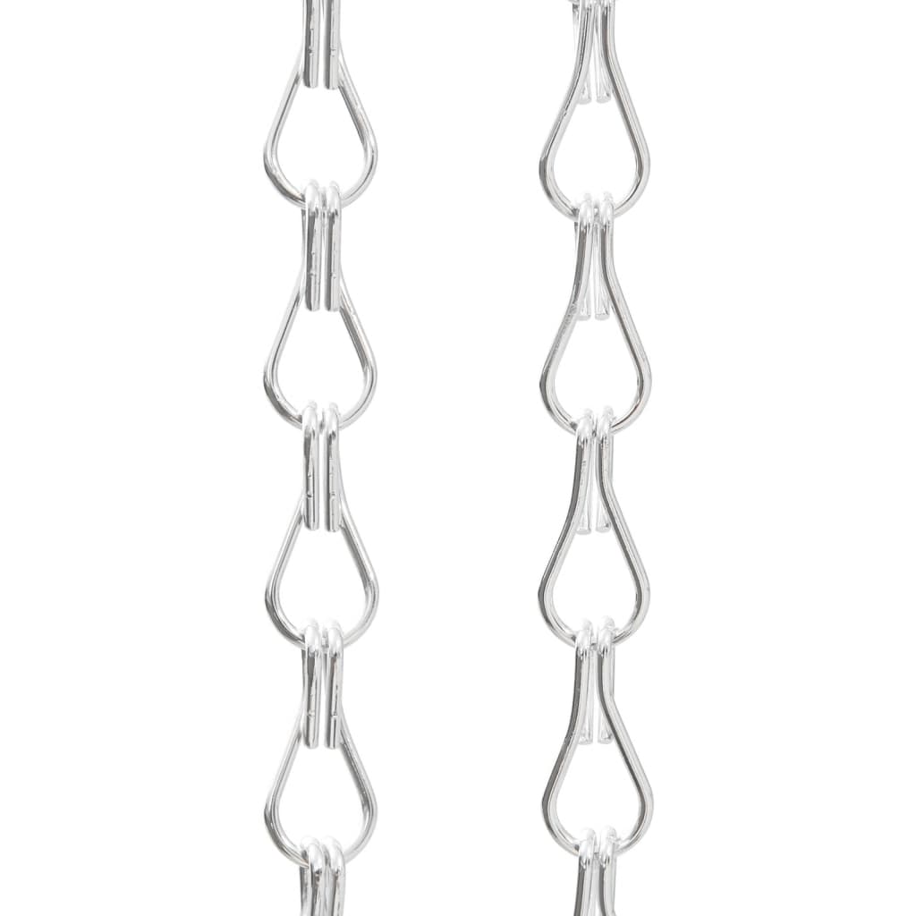 vidaXL Zasłona łańcuchowa do drzwi, 80x221 cm, aluminium