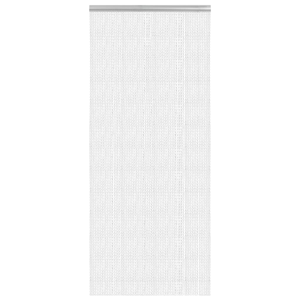 vidaXL Moskitiera łańcuchowa do drzwi, 90x200 cm, aluminium
