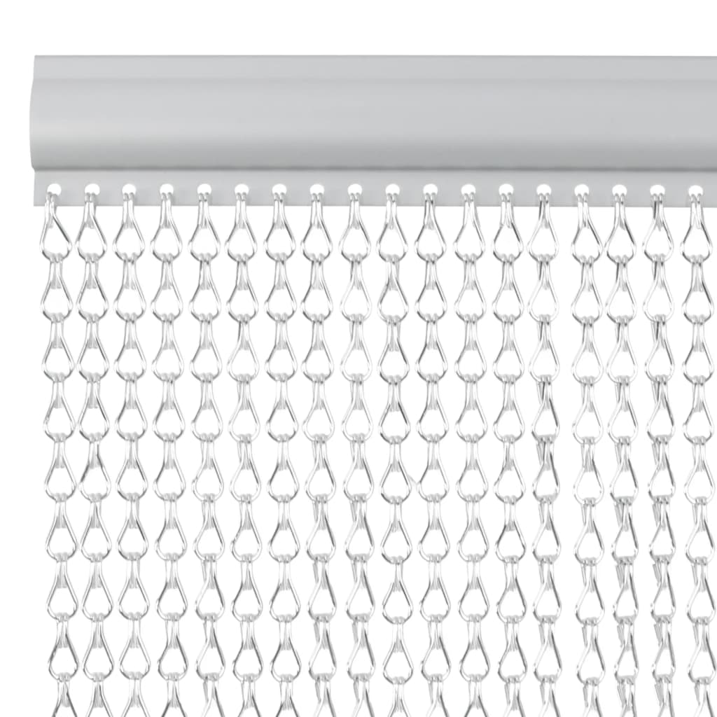 vidaXL Moskitiera łańcuchowa do drzwi, 90x220 cm, aluminium