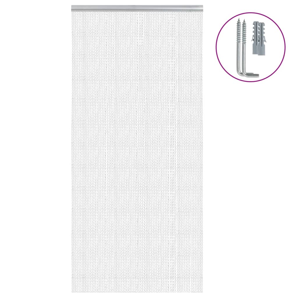 vidaXL Moskitiera łańcuchowa do drzwi, 100x226 cm, aluminium