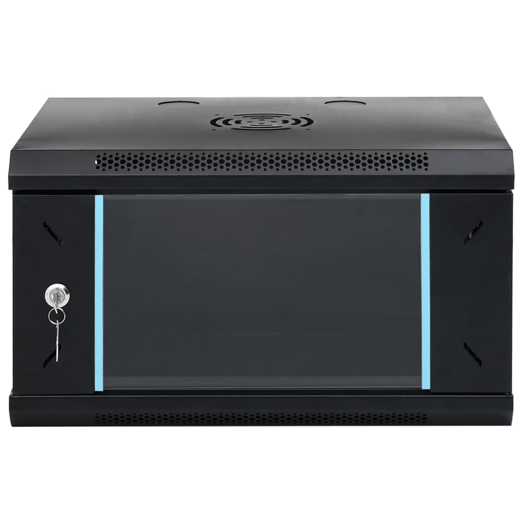 vidaXL 6U Szafka sieciowa ścienna 19" IP20 53x40x30 cm