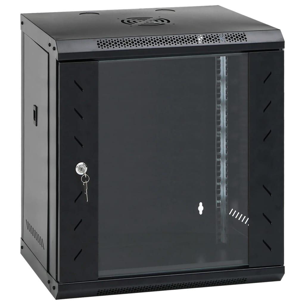 vidaXL Ścienna szafka serwerowa 12U, 19", IP20, 53x40x60 cm
