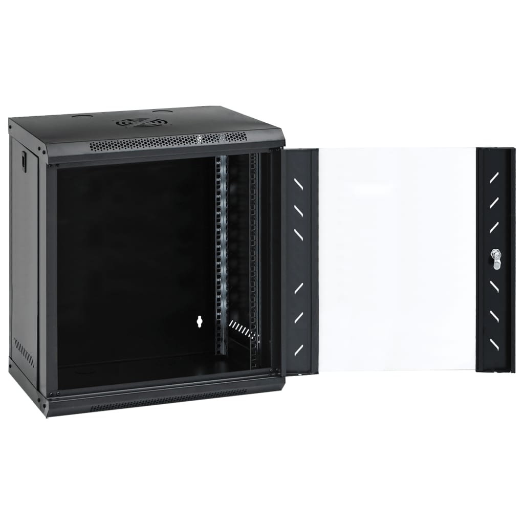 vidaXL Ścienna szafka serwerowa 12U, 19", IP20, 53x40x60 cm