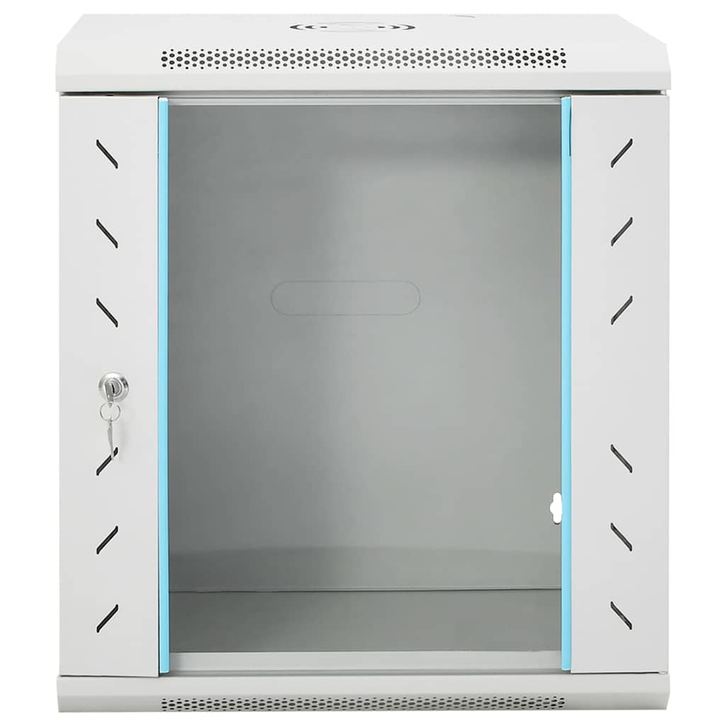 vidaXL Ścienna szafka serwerowa 12U, 19", IP20, 53x40x60 cm
