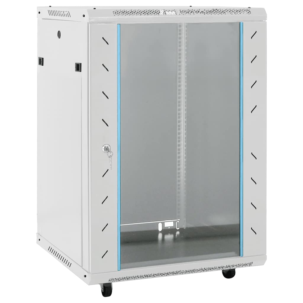 vidaXL Szafka serwerowa na kółkach, 15U, 19", IP20, 60x45x86 cm