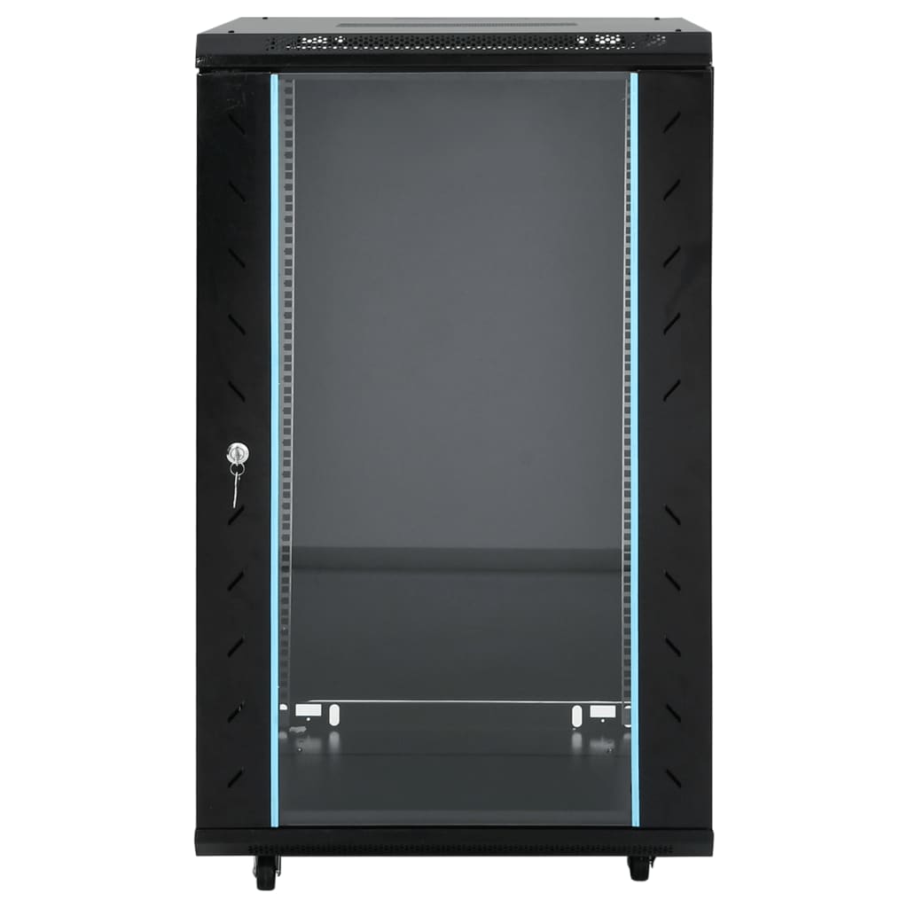 vidaXL Szafka serwerowa z kółkami, 18U, 19", IP20, 60x60x100 cm