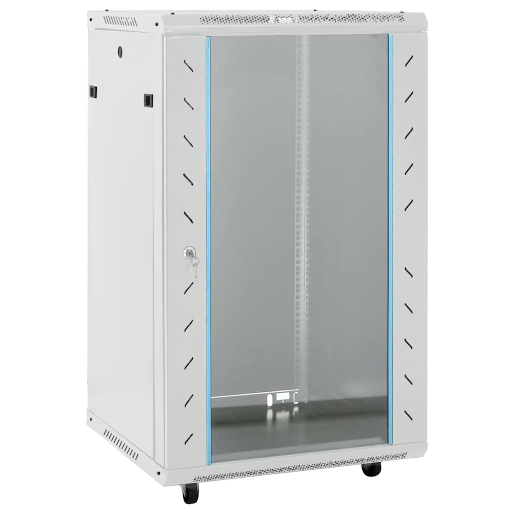 vidaXL Szafka serwerowa z kółkami, 18U, 19", IP20, 60x60x100 cm