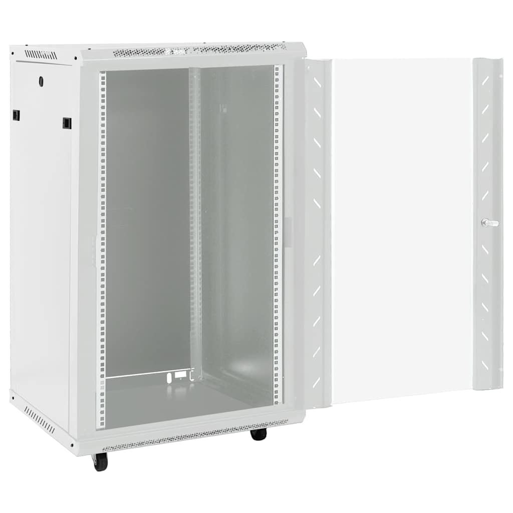 vidaXL Szafka serwerowa z kółkami, 18U, 19", IP20, 60x60x100 cm