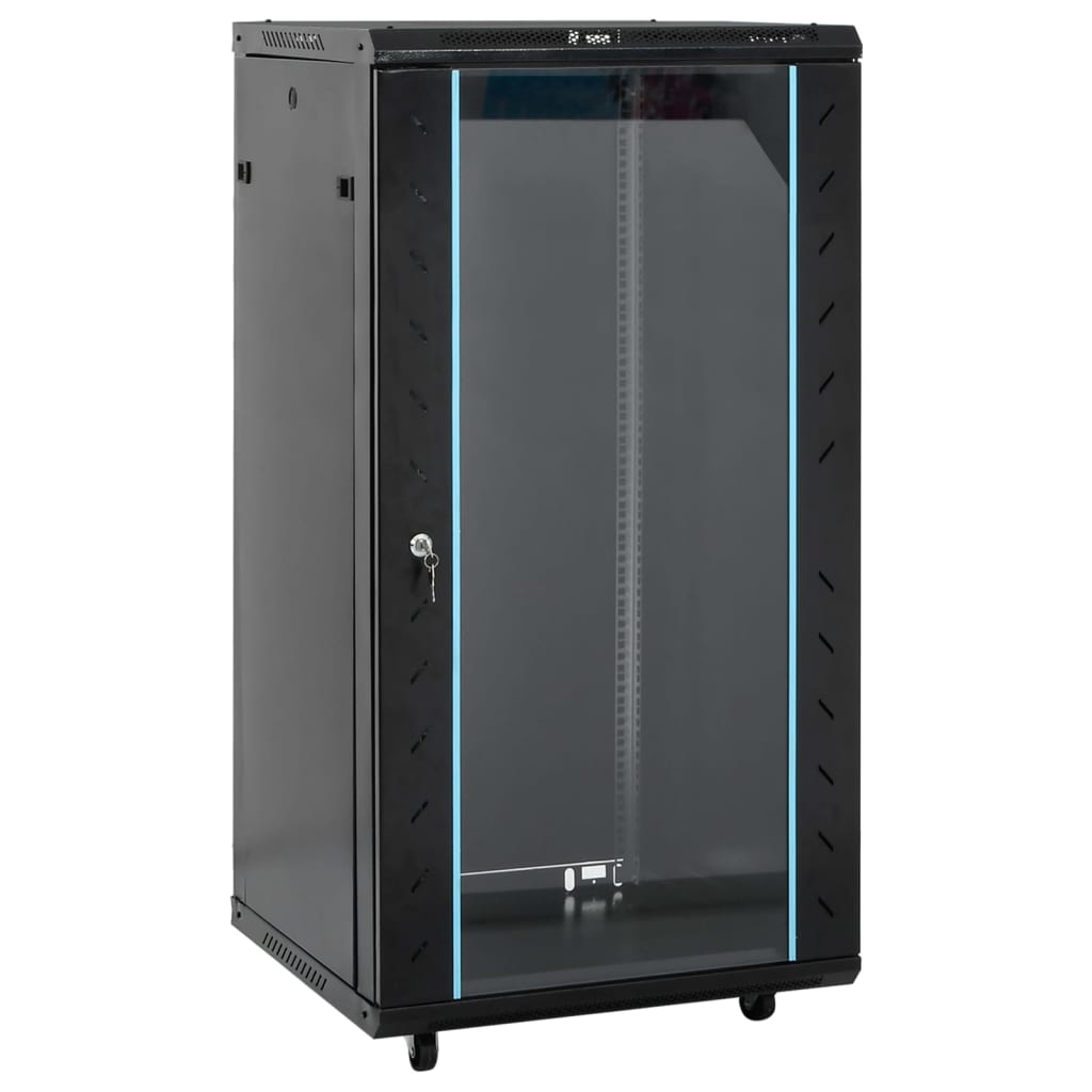 vidaXL Szafa sieciowa 22U z nóżkami obrotowymi 19" IP20 60x60x120 cm