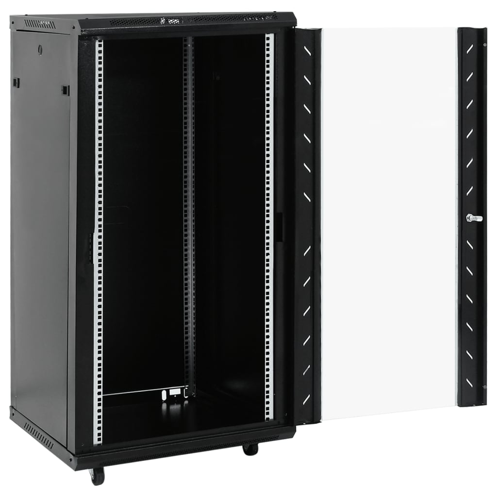 vidaXL Szafa sieciowa 22U z nóżkami obrotowymi 19" IP20 60x60x120 cm