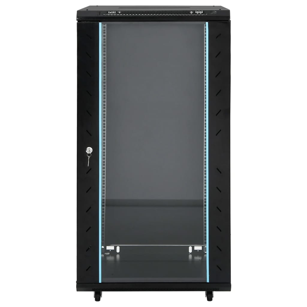 vidaXL Szafa sieciowa 22U z nóżkami obrotowymi 19" IP20 60x60x120 cm