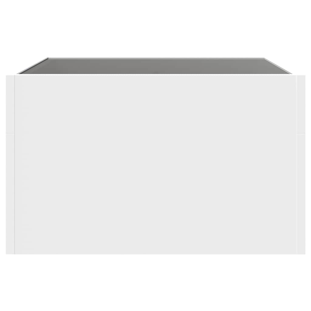 vidaXL Stolik kawowy z LED Infinity, biały, 50x50x30 cm