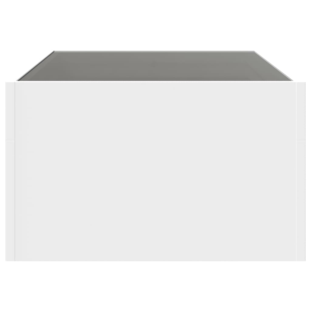 vidaXL Stolik kawowy z LED Infinity, biały, 90x50x30 cm