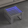 vidaXL Stolik kawowy z LED Infinity, szary dąb sonoma, 50x53x30 cm