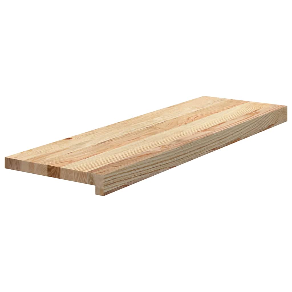 vidaXL Stopnie schodowe, 8 szt., surowe 80x30x2 cm lite drewno dębowe