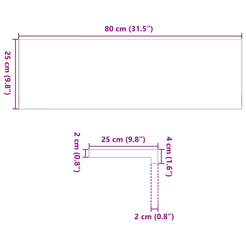 vidaXL Stopnie schodowe, 12 szt., surowe 80x25x2 cm lite drewno dębowe