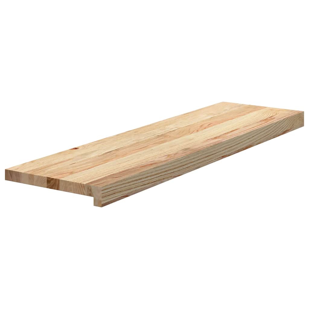 vidaXL Stopnie schodowe, 12 szt., surowe 90x25x2 cm lite drewno dębowe