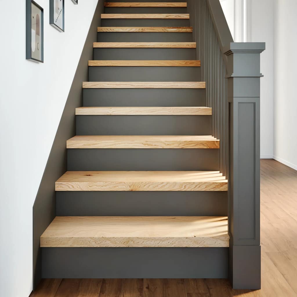 vidaXL Stopnie schodowe, 12 szt., surowe 70x30x2 cm lite drewno dębowe