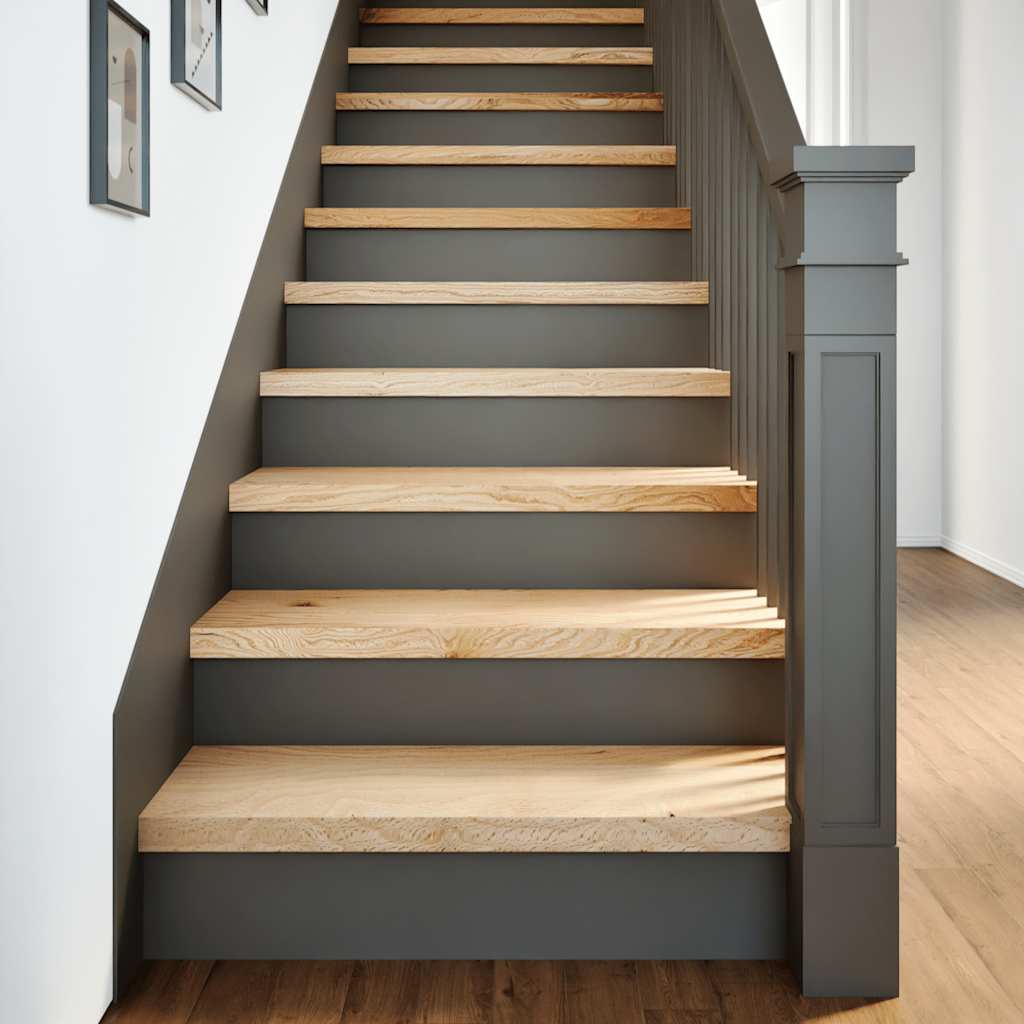 vidaXL Stopnie schodowe, 12 szt. surowe 80x30x2cm lite drewno dębowe