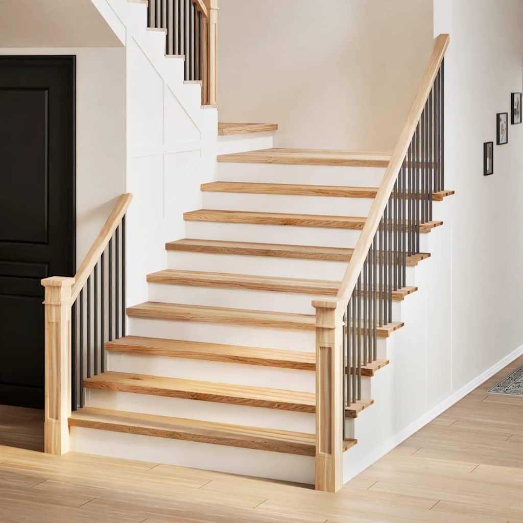vidaXL Stopnie schodowe, 20 szt. surowe 110x25x2cm lite drewno dębowe